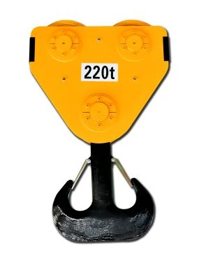 220 Ton Crane Hook Block With Double Hook For Heavy Lifting